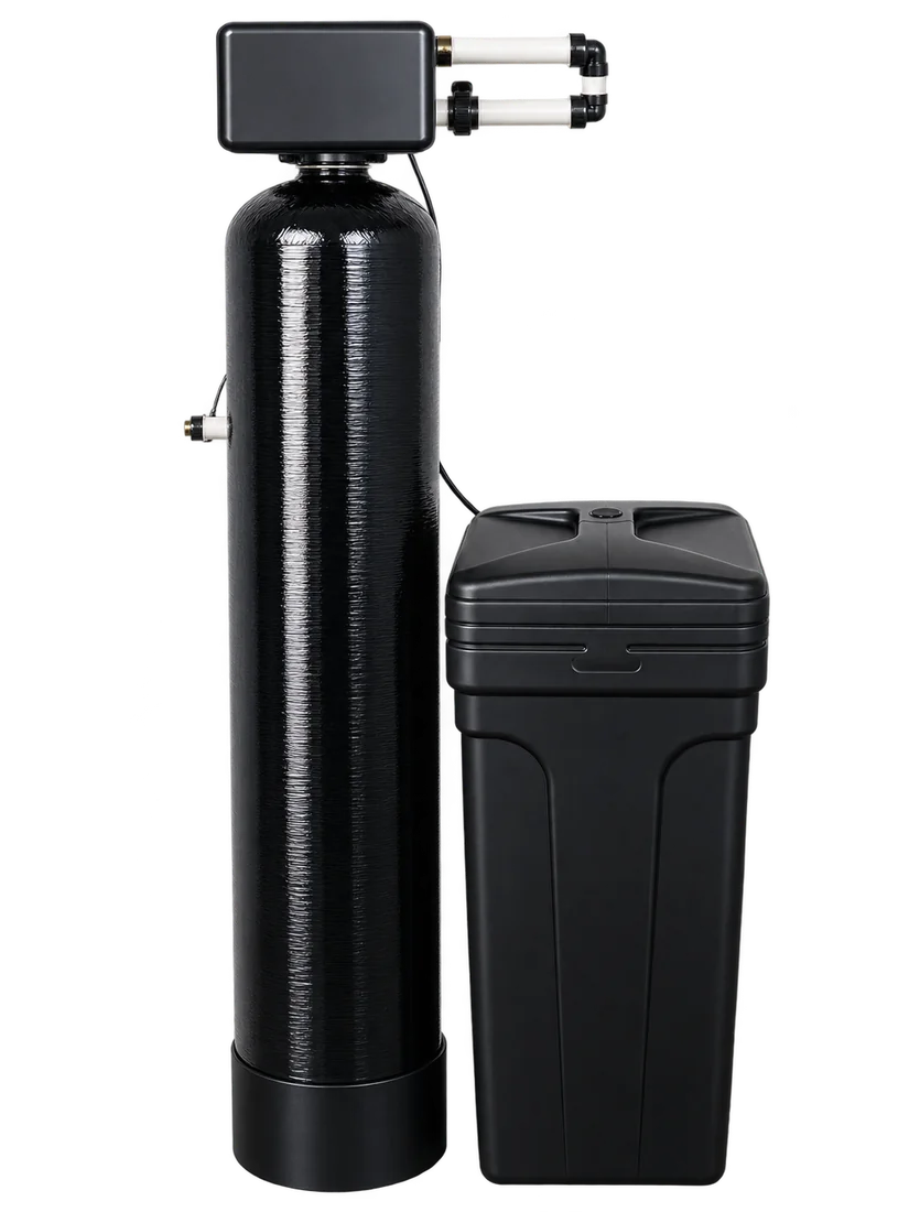Whole home water softener and carbon filtration system